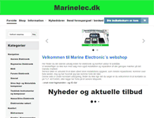 Tablet Screenshot of marinelec.dk